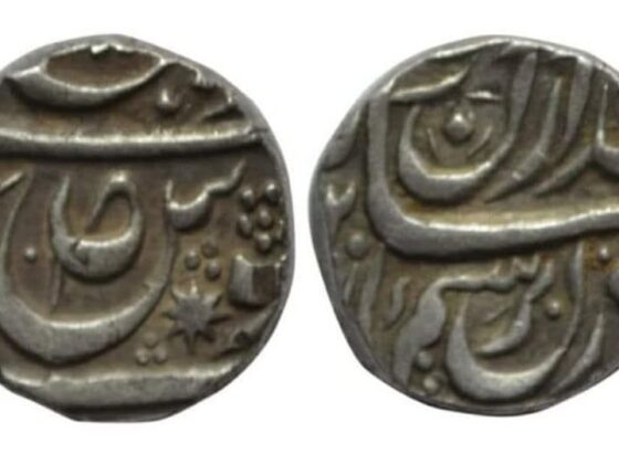 rare silver rupee of Jaswant Singh.