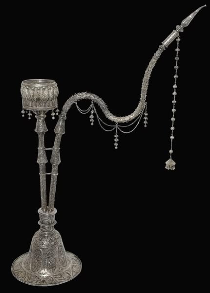 The Exquisite Silver Hukkah: A Rare Antique