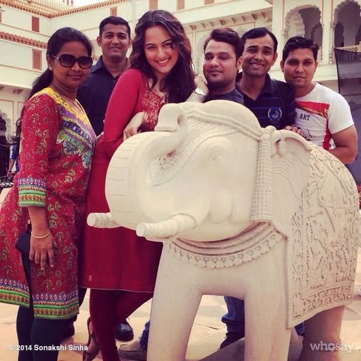 Sunakshi sinha at Laxmivilas palace ,Bonney kapoor and others