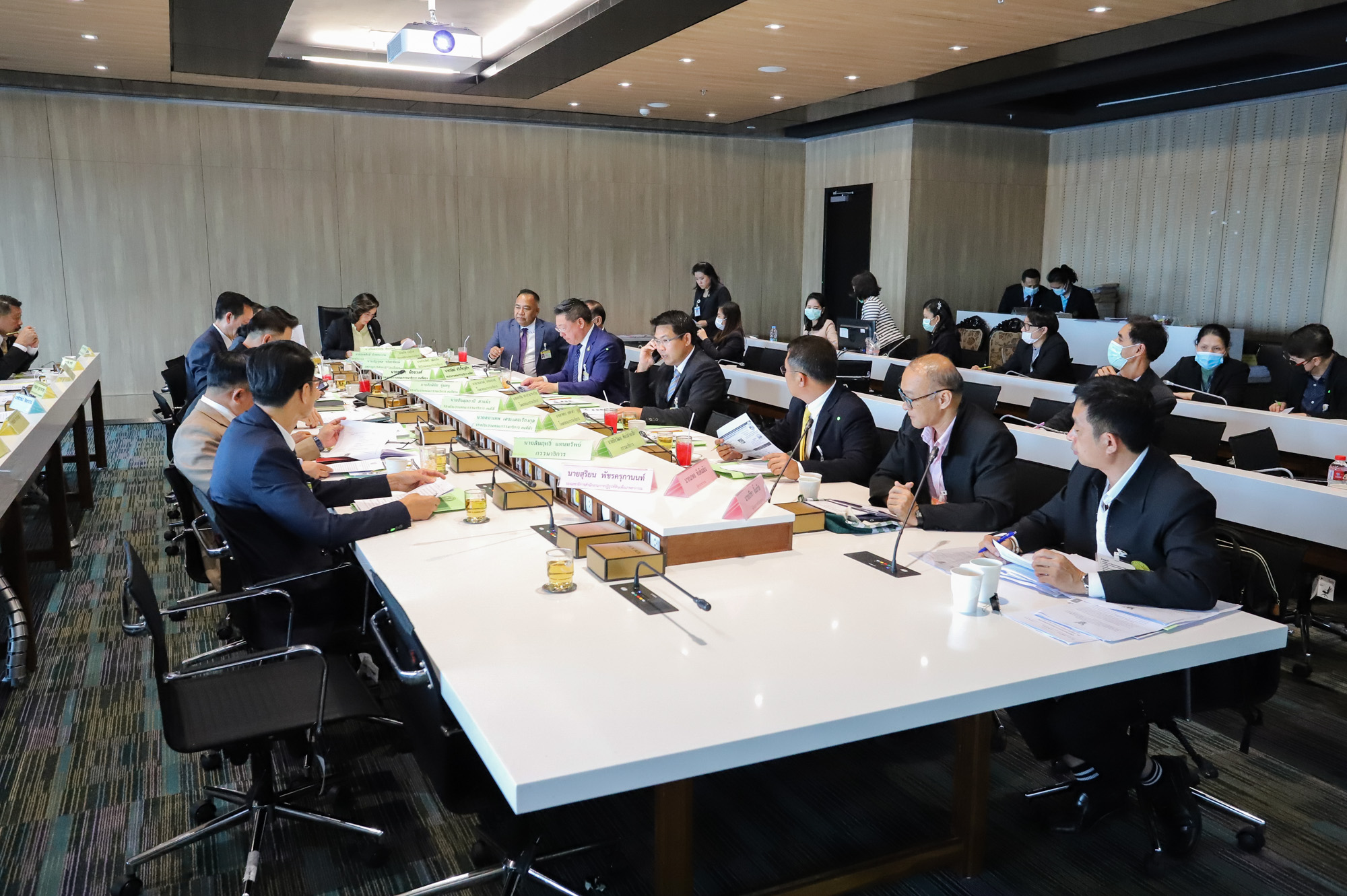 A committee meeting room